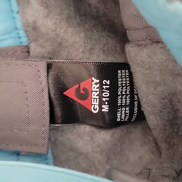 Gray and blue Snowpants, juniors medium 10/12, Gerry - Picture 2 of 4